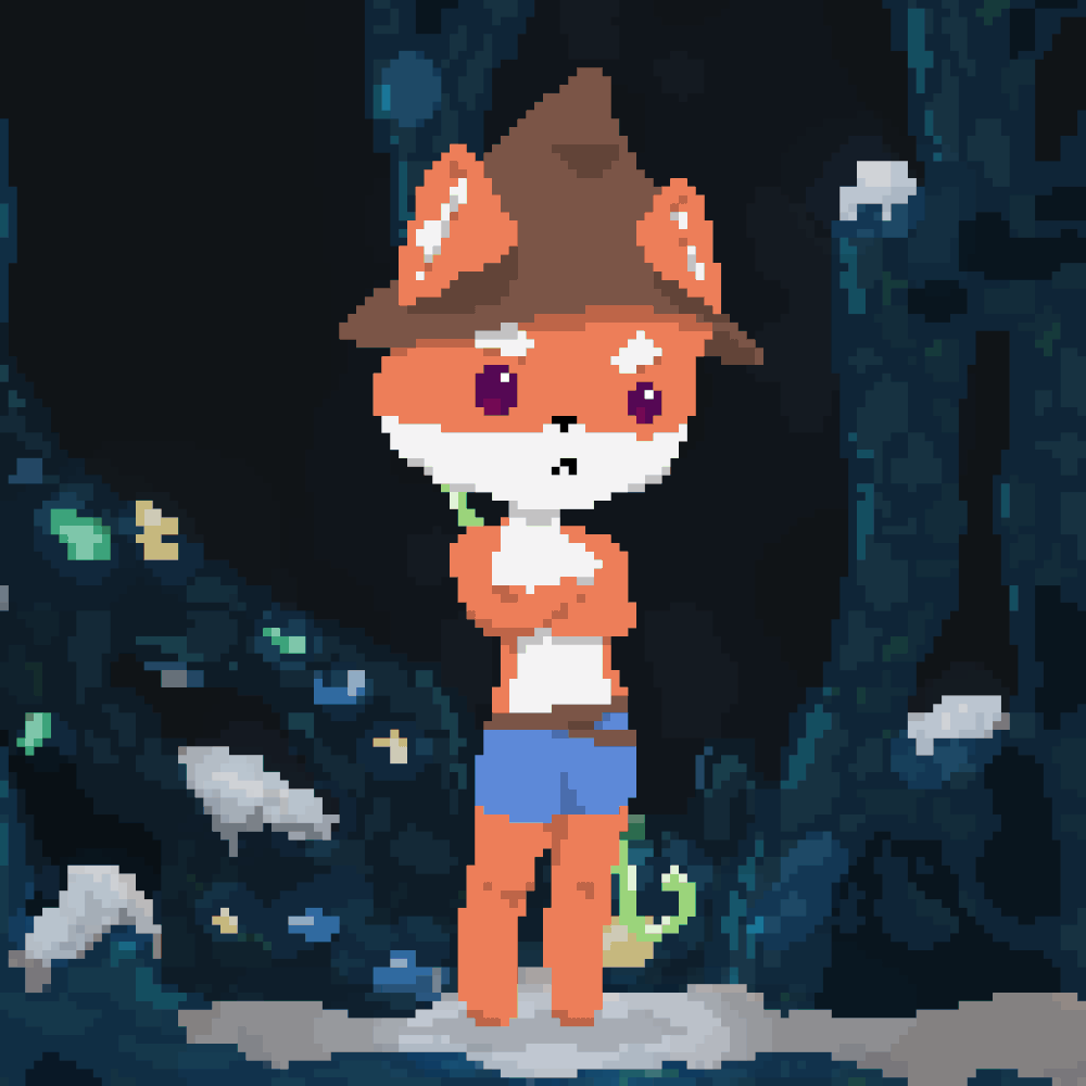 Chara design miko pixel 1k